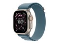 Apple Watch Ultra 3, GPS + Cellular, 49mm, Natural Titanium Case with Light Blue Alpine Loop - Large, MEWP4LW/A                     , 42039442, Wearable Technology - Apple Watch Series 6-7