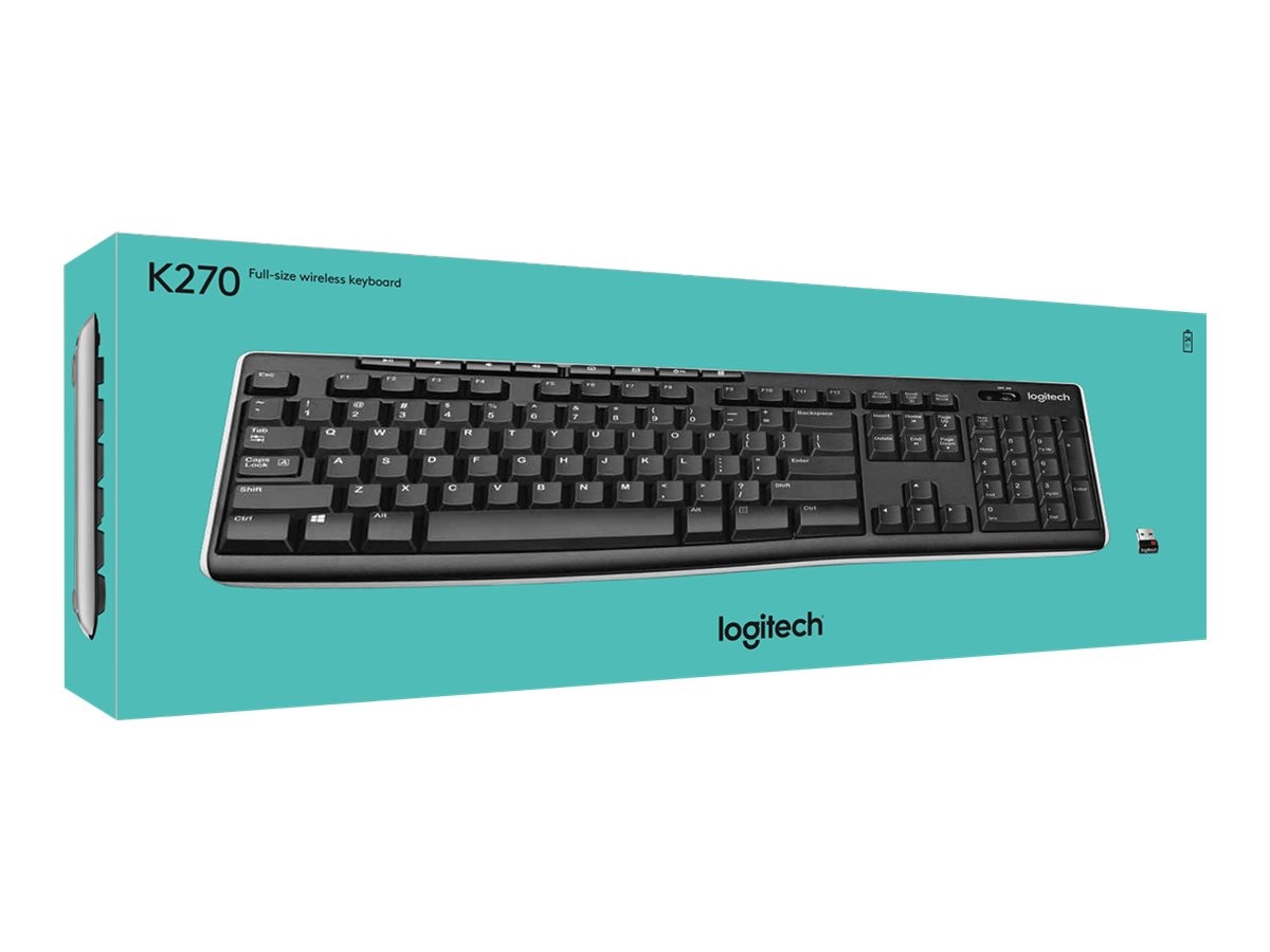 Hævde Folde Hollow Logitech Wireless Keyboard K270 (920-003051)