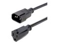 StarTech.com IEC C14 to NEMA 5-15R 10A 125V 18AWG Power Extension Cord, 1ft, PAC100, 36562945, Power Cords StarTech.com IEC C14 to NEMA 5-15R 10A 125V 18AWG Power Extension Cord, 1ft, PAC100, 36562945, Power Cords