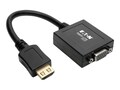 Tripp Lite HDMI to VGA with Audio Adapter, Black, 6 for Ultrabook Laptop Desktop PC, P131-06N, 16204227, Adapters & Port Converters