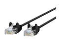 Belkin CAT6 28AWG UTP RJ-45 M M Slim Snagless Molded Ethernet Patch Cable, Black, 25ft, CE001B25-BLK-S, 41060641, Cables
