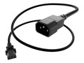UNC Power Cable 10A 250V SVT 2ft Black, PWRC13C1402FBLK, 13232222, Power Cords