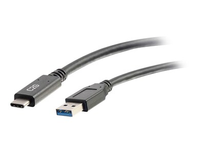 C2G USB 3.0 Type C (USB-C) to USB-A M M Cable, Black, 3ft, 28831, 35920392, Cables