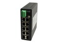 Lantronix Hardened DIN RM WM Unmanaged Switch 8xGbE PoE+ 2xGbE 2xPSU, SISTP1040-382-LRT, 35381202, Network Switches