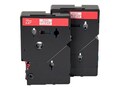 Brother 1 2 Red on Clear Tape (2-pack), TC11, 41047657, Paper, Labels & Other Print Media