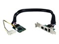 StarTech.com 3 Port 2b 1a 1394 Mini PCI Express FireWire Card Adapter, MPEX1394B3, 12685001, Controller Cards & I/O Boards