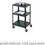 Bretford Manufacturing Adjustable Height Audio Visual Cart with 4 Casters, A2642-P5, 6915199, Furniture - Miscellaneous
