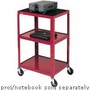 Bretford Manufacturing Adjustable Height Audio Visual Cart, Topaz, A2642-TZ, 6915201, Furniture - Miscellaneous