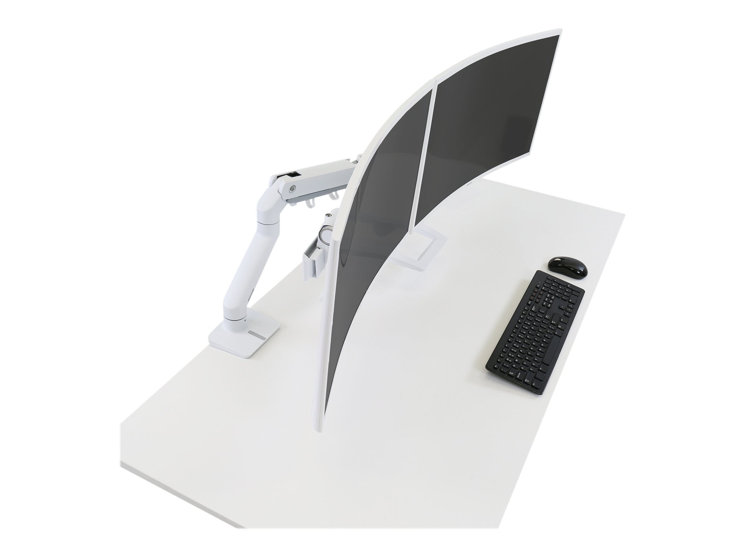Ergotron モニターアーム HX ホワイト　45-475-216 Ergotron 45-475-216 HX Desk Mount Single Monitor Arm (white)