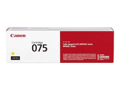 Canon Yellow 075 Toner Cartridge, 6362C001 , 42037355, Toner and Imaging Components - OEM Canon Yellow 075 Toner Cartridge, 6362C001 , 42037355, Toner and Imaging Components - OEM