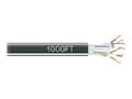 Black Box Cat6 GigaTrue 500MHz Bulk Cable, PVC, Black, Pull-Box, 1000ft, EYN880A-PB-1000, 9464901, Cables Black Box Cat6 GigaTrue 500MHz Bulk Cable, PVC, Black, Pull-Box, 1000ft, EYN880A-PB-1000, 9464901, Cables