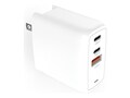 Creative Labs 3-Port 67W USB GaN Wall Charger with PPS, PD 3.0, and QC 4.0+, White, 51MZ0515AA000                 , 41826702, AC Power Adapters (external)