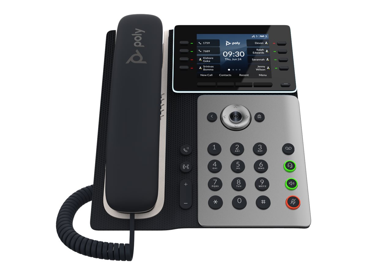 HP Poly Edge E350 IP Phone & PoE-enabled