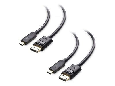 Cable Matters 8K Ready USB-C to DisplayPort Cable, Black, 1.8m, 2-Pack, 201036-BLK-1.8MX2             , 41902524, Cables