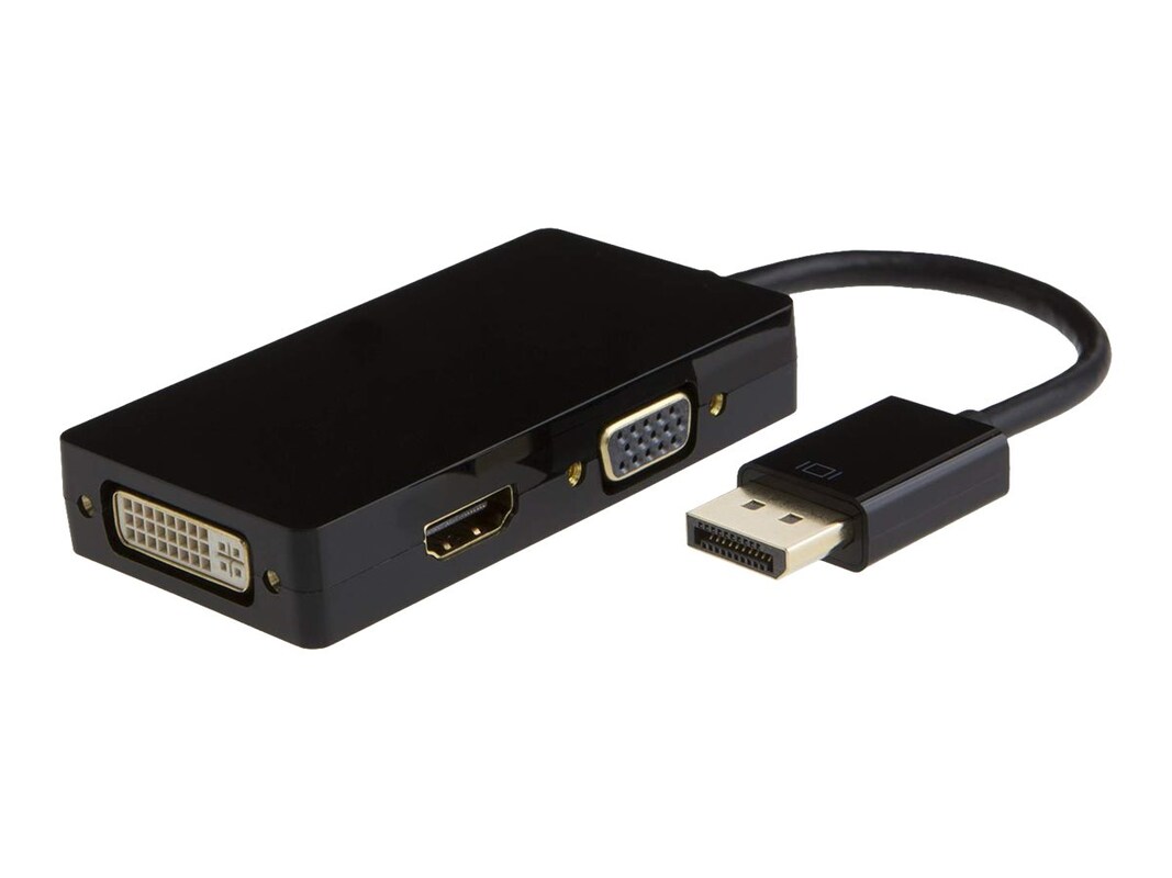 DisplayPort to HDMI, VGA or DVI, 3-IN-1 Adapter