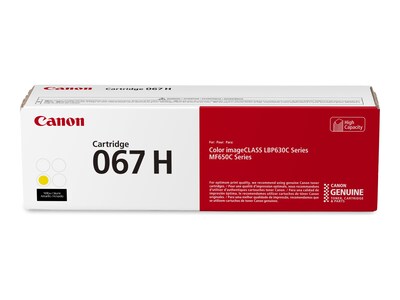 Canon Yellow 067 H High Yield Toner Cartridge , 5103C001, 41594775, Toner and Imaging Components - OEM