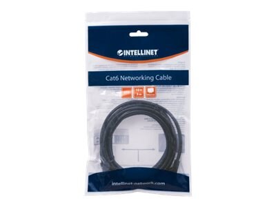 Impedance matched 5ft CAT-6 UTP Patch Cable 1 Gold-plated contacts 342056 Black 