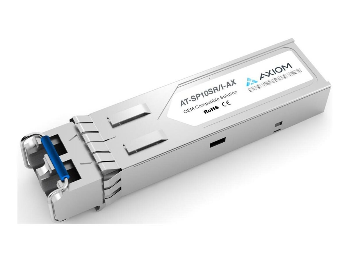 Axiom Allied Telesis Compatible 10GBASE-SR Industrial Temperature SFP+  Transceiver