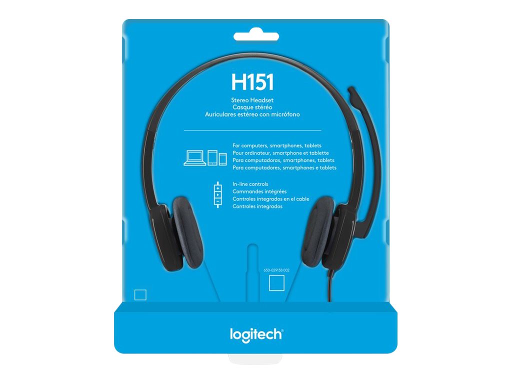 hård At deaktivere porter Buy Logitech Stereo Headset H151 at Connection Public Sector Solutions