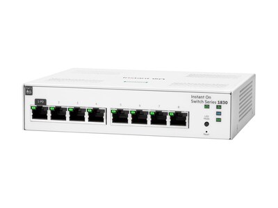 HPE Networking Instant On 1830 8-port Gigabit Switch, JL810A#ABA, 41372110, Network Switches