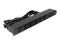 Rack Solutions 15A HORIZONTAL RACKMOUNT POWER, PS19-FR6-15-B, 41758746, Surge Suppressors