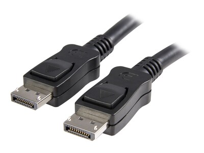 StarTech.com 4K x 2K VESA Certified DisplayPort 1.2 Cable w  Latches, 10ft, DISPLPORT10L, 8247850, Cables
