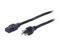 APC Power Cord, 15A, 120V, IEC 320 C13 (F) to NEMA 5-15P (M), 8ft, AP9893, 6182175, Power Cords