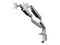 Siig High Premium Aluminum Gas Spring Desk Mount - Dual Monitor, VESA , CE-MT2E12-S1, 35006120, Stands & Mounts - Desktop Monitors