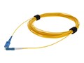 AddOn LC (Male) to SC (Male) Straight OS2 Simplex OFNR (Riser-Rated) Fiber Patch Cable, Yellow, 2m, ADD-SC-LC-2MS9SMF, 32067251, Cables