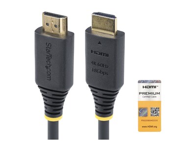 StarTech.com Active High Speed 4K 60Hz 1440p 18Gbps HDMI M M Cable, 0.5m, HDMI2-CABLE-4K60-50C , 42011065, Cables StarTech.com Active High Speed 4K 60Hz 1440p 18Gbps HDMI M M Cable, 0.5m, HDMI2-CABLE-4K60-50C , 42011065, Cables