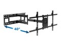 Mount-It! Full Motion TV Wall Mount with Extra Long Extension for 40 to 80 Displays, MI-372                        , 42123431, Stands & Mounts - Digital Signage & TVs