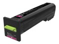 Lexmark Magenta Extra High Yield Return Program Toner Cartridge for CS820 Series, 72K1XM0, 31439948, Toner and Imaging Components - OEM