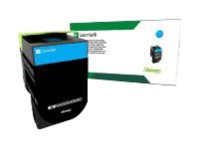 Lexmark Cyan Return Program Toner Cartridge for CS317dn, CS417dn, CX317dn & CX417de, 71B10C0, 33982389, Toner and Imaging Components - OEM