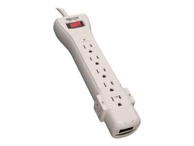 Tripp Lite Protect It! Surge (7) Outlet (5 Transformers) 6ft Cord 1080 Joules, SUPER6TEL, 225652, Surge Suppressors