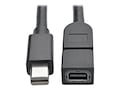 Tripp Lite Mini DisplayPort M F 4K x 2K @60Hz Extension Cable, Black, 3ft, P585-003, 33892682, Cables Tripp Lite Mini DisplayPort M F 4K x 2K @60Hz Extension Cable, Black, 3ft, P585-003, 33892682, Cables