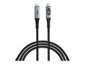 Verbatim USB-C Sync & Charge 100W Power Display Cable, Black, 3.9ft, 31848                         , 41976397, Cables