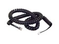 Belkin Coiled Telephone Handset Cord, Black, 25ft, F8V101-25-BK, 41431349, Cables