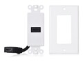 Cable Matters 1-Port HDMI Wall Plate, White, 2-Pack, 800031X2                      , 41900749, Premise Wiring Equipment
