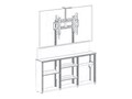 Salamander Milan White Top 3-Bay Single Monitor Bundle Mounting Kit, D1/337AM1/ML/WH/WH, 35498591, Furniture - Miscellaneous