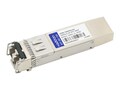 AddOn SFP+ 300M SR AFBR-720XPDZ TAA XCVR SR DOM LC Transceiver for Avago, AFBR-720XPDZ-AO, 32506284, Network Transceivers