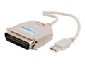 C2G USB to IEEE-1284 Parallel Printer Adapter Cable, 6ft, 16898, 154928, Cables C2G USB to IEEE-1284 Parallel Printer Adapter Cable, 6ft, 16898, 154928, Cables
