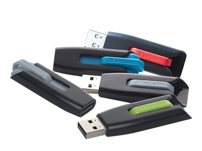 Verbatim 32GB Store ‘n’ Go V3 USB 3.0 Flash Drives (5-pack Assorted), 70900, 41291335, Flash Drives Verbatim 32GB Store ‘n’ Go V3 USB 3.0 Flash Drives (5-pack Assorted), 70900, 41291335, Flash Drives