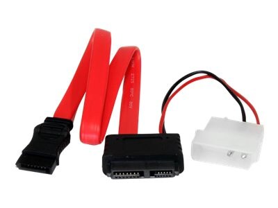 StarTech.com Slimline SATA to SATA Cable, 12in, SLSATAF12, 12765975, Cables