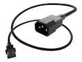 UNC Power Cable 10A 250V SVT 1ft Black, PWRC13C1401FBLK, 13232214, Power Cords