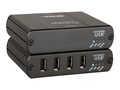 Black Box 4 Port USB 2.0 Extender LAN or , IC408A-R2, 34840198, Network Extenders