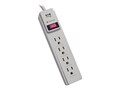 Tripp Lite Protect It! Surge (4) Outlet (2 Transformers) 4ft Cord 390 Joules, TLP404, 453392, Surge Suppressors Tripp Lite Protect It! Surge (4) Outlet (2 Transformers) 4ft Cord 390 Joules, TLP404, 453392, Surge Suppressors