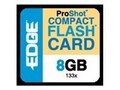 Edge 8GB High Capacity CompactFlash Memory Card, 133X, PE222024, 10168536, Memory - Flash