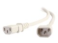 C2G 3ft C14 to C13 14 3 SJT White , 17539, 41067048, Power Cords