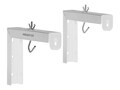 Mount-It! 6 Universal Projector Screen Wall & Ceiling Mount Bracket with Adjustable Hooks, White, 2-Pack, MI-630WHT                     , 42139409, Stands & Mounts - Projectors