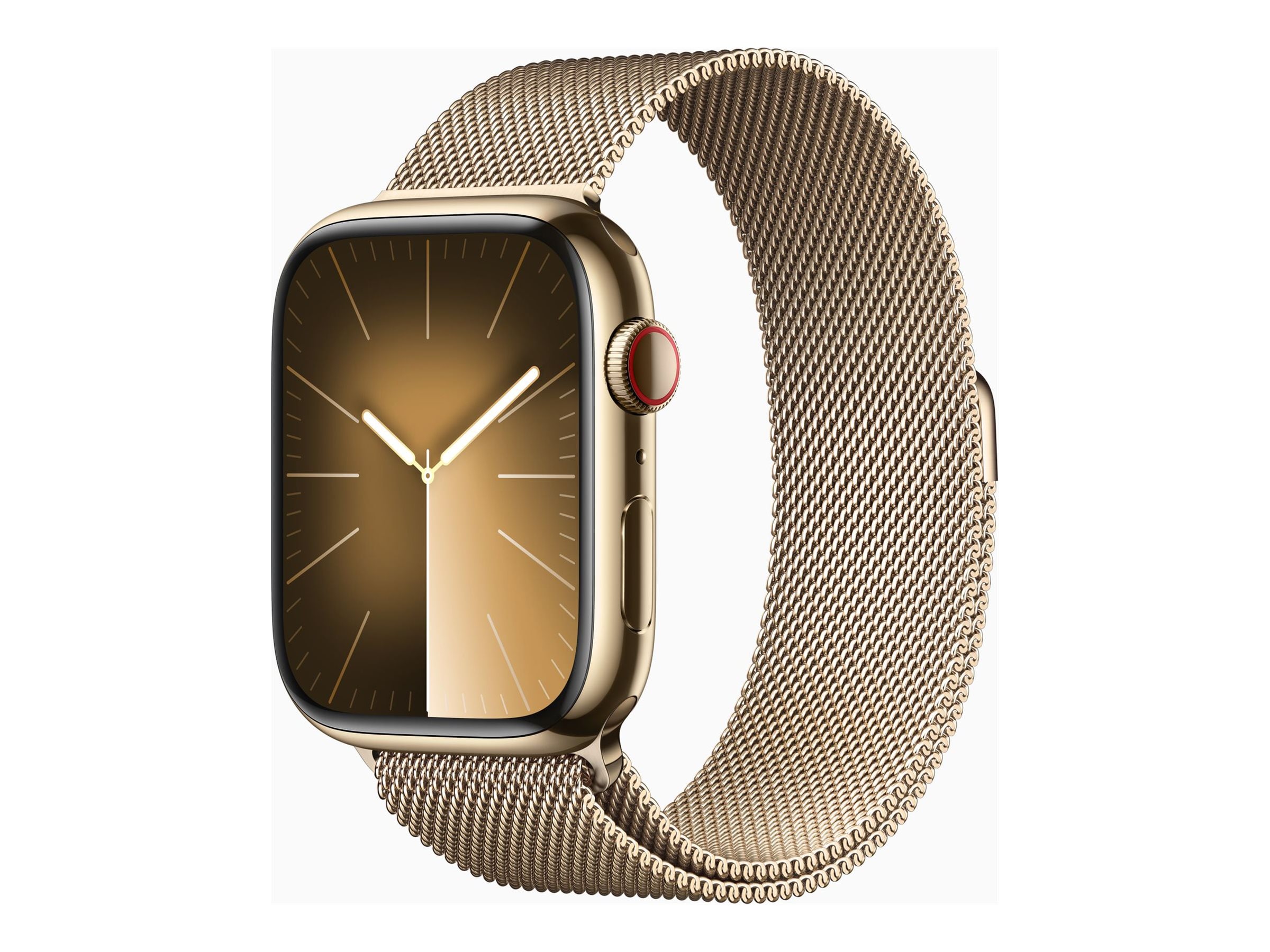 Apple Watch Series 9 GPS Cellular 45mm Gold Stainless Steel Case with Gold Milanese Loop